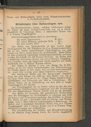 Mitteilungen über Hafenanlagen usw.