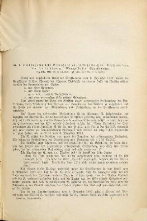 Rechtsfälle aus der Praxis der Strafsenate des Reichsgerichts als Strafrechtsaufgaben