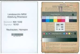 Entnazifizierung Hermann Neuhausen , geb. 29.05.1904 (Lehrer)