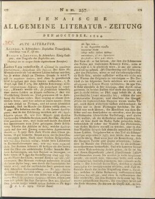 Num. 257. Den 26. October 1804