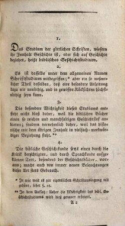 Bibliothek der heiligen Geschichte : Beyträge zur Beförderung des biblischen Geschichtstudiums, mit Hinsicht auf die Apologie des Christenthums, 1