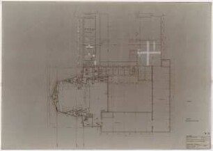 Kammerspiele (später: Schauspielhaus), Bochum: Geschoss Intendanz Grundriss 1:100