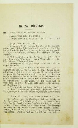 Nr. 24. Die Baar