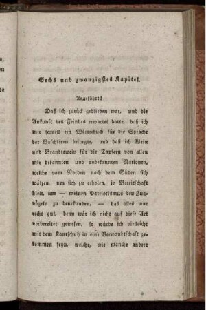 Sechs und zwanzigstes Kapitel