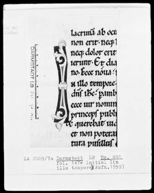 Laacher Sakramentar — Initiale I (n illo tempore), Folio 147 verso