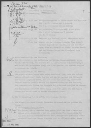 Steinenberg mit Asperglen, Michelau, Miedelsbach, Mittelschlechtbach, Eselshalden, Obersteinenberg u.a.: Inspektionsbericht 1965