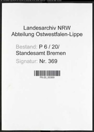 Sterberegister Standesamt Bremen