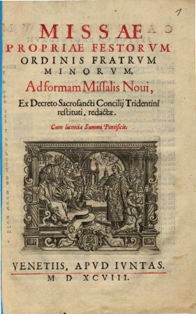 Missae propriae festorum Ordinis Fratrum Minorum ...