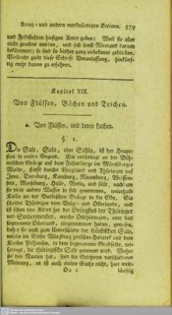 Kapitel XIX. Von Flüssen, Bächen und Teichen