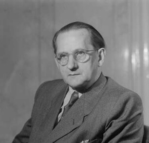 Porträtaufnahmen von Max Ernst Opitz, Staatssekretär der DDR : Porträt von Max Ernst Opitz