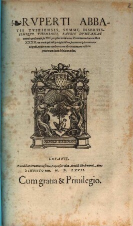 In XII. prophetas minores commentariorum libri XXXII : ex veris primisque originalibus, iterum atque iterum recogniti, atque nunc tandem cum adnotationum ac scripturarum locis fideliter aeciti