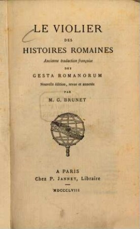 Le violier des histoires romaines : ancienne trad. françoise