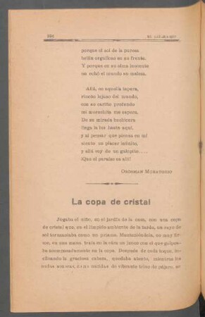 La copa de cristal