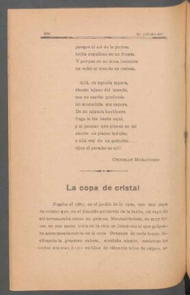 La copa de cristal