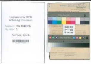 Entnazifizierung Jakob Semsek , geb. 16.04.1902 (Desinfektor)