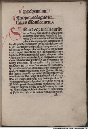Flores musice omnis cātus Gregoriani