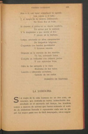 La sabiduría