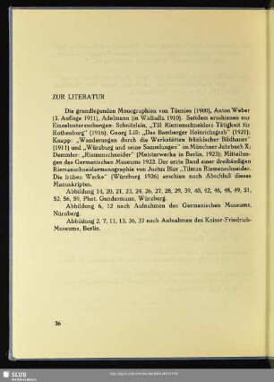 Zur Literatur