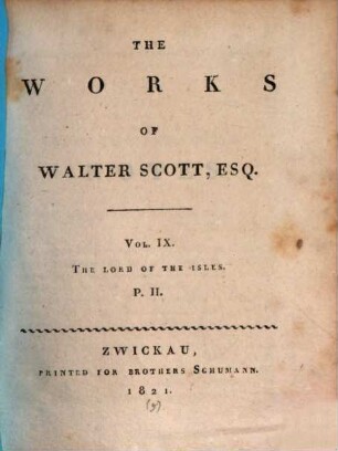 The Works of Walter Scott, Esq., 9. The Lord of the Isles ; p. 2