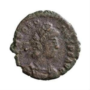 Münze, Aes 4, 9. August 378 - 25. August 383 n. Chr.