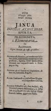 Ianua Institut. Accent. Hebr. Aperta