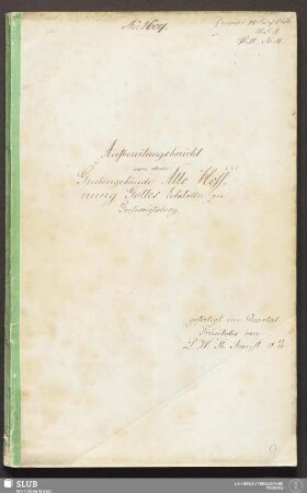 Aufbereitungsbericht von dem Grubengebäude Alte Hoffnung Gottes Erbstolln zu Großvoigtsberg - 18.7259 4.