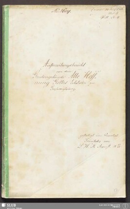 Aufbereitungsbericht von dem Grubengebäude Alte Hoffnung Gottes Erbstolln zu Großvoigtsberg - 18.7259 4.