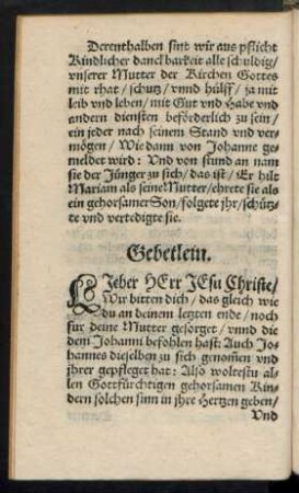 Gebetlein.