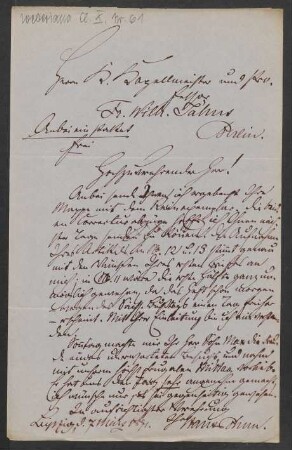 Brief an Friedrich Wilhelm Jähns : 07.03.1871