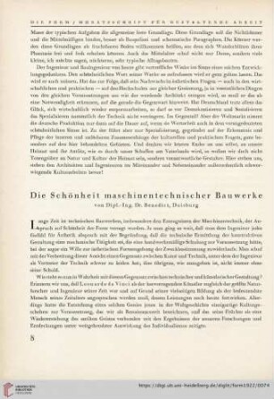 1: Die Schönheit maschinentechnischer Bauwerke