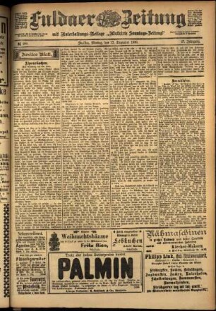 Zweite Ausgabe vom Montag, den 17. Dezember 1900.