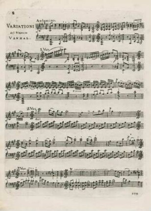 Variationi del Signore Vanhal