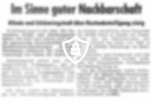 Im Sinne guter Nachbarschaft