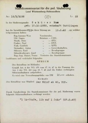 Schürer, Max