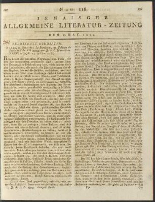 Num. 116. Den 15. May 1804