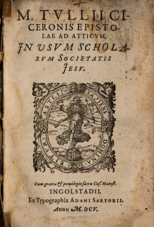 Epistolae ad Tit. Pomp. Atticum : in usum Scholar. S. J.