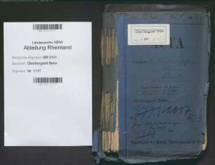 Schulte, Wilhelm geb. 23.07.1880; Bergassessor; Prüfungs- u. Personalakten Band 1