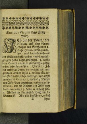 Aeneidos Virgilii das Erste Buch.