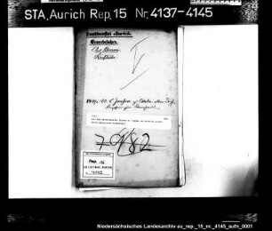 Der dem Bäckermeister Ulfert B. Janßen am Osteeler alten Deich gestattete Kramhandel