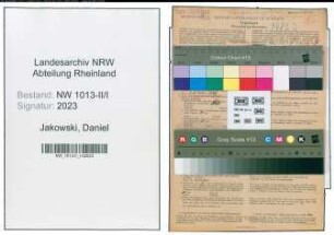 Entnazifizierung Daniel Jakowski , geb. 05.01.1904 (Elektriker)
