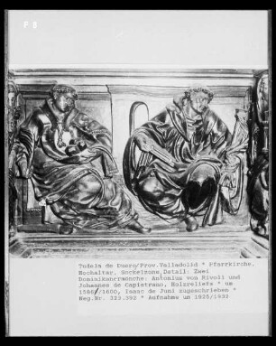 Hochaltar, Sockelzone: Die Mönche Antonius von Rivoli und Johannes de Capestrano