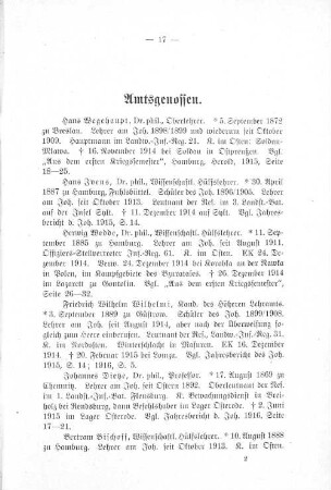 Amtsgenossen.