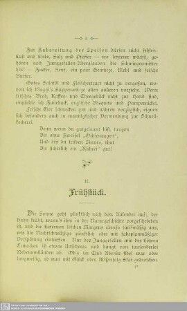 II. Frühstück