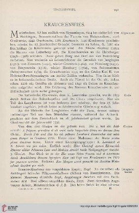 ⟦Krauchenwies⟧