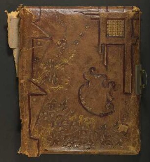 Familienalbum : Familienalbum. Ledereinband mit Goldprägung und Goldschnitt sowie Metallschließe; 27 x 22 x 5 cm (ab 1865). Dresden: SLUB/DF 2017.C.98