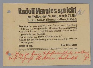 "Rudolf Margies spricht"