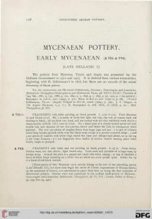 Mycenean Pottery