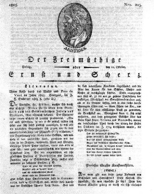Nro. 203, Freitag den 11. Oktober