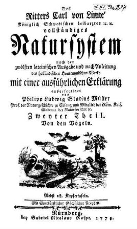 2: Theil 2: Von den Vögeln