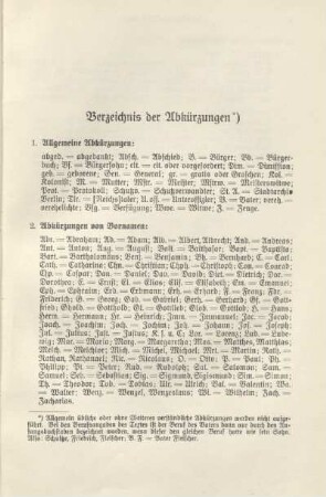 Verzeichnis der Abkürzungen